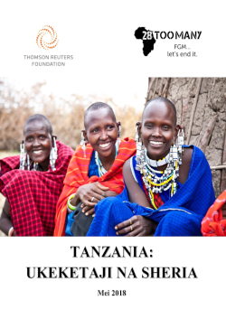 Tanzania: The Law and FGM/C (2018, Swahili)